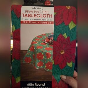 Holiday Floral Tablecloth